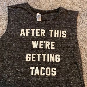 Cute muscles tank top- worn once and washed carefully